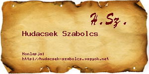 Hudacsek Szabolcs névjegykártya